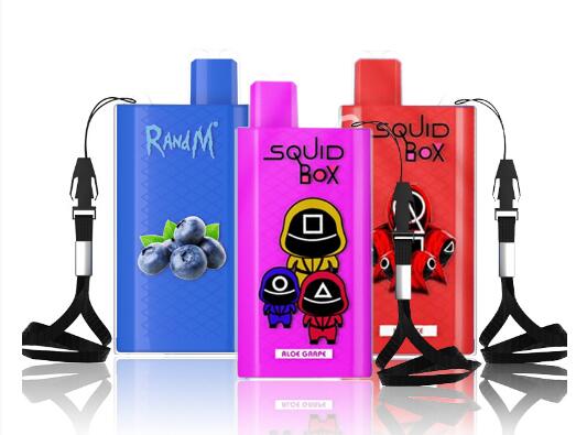 RandM Squid Box Rechargeable Disposable Vape Kit 5200 Puffs 12ml