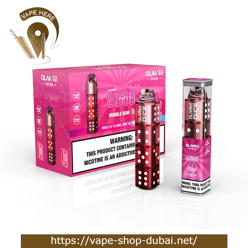 Glamee Dice Disposable Device (6000 Puffs) - 50mg
