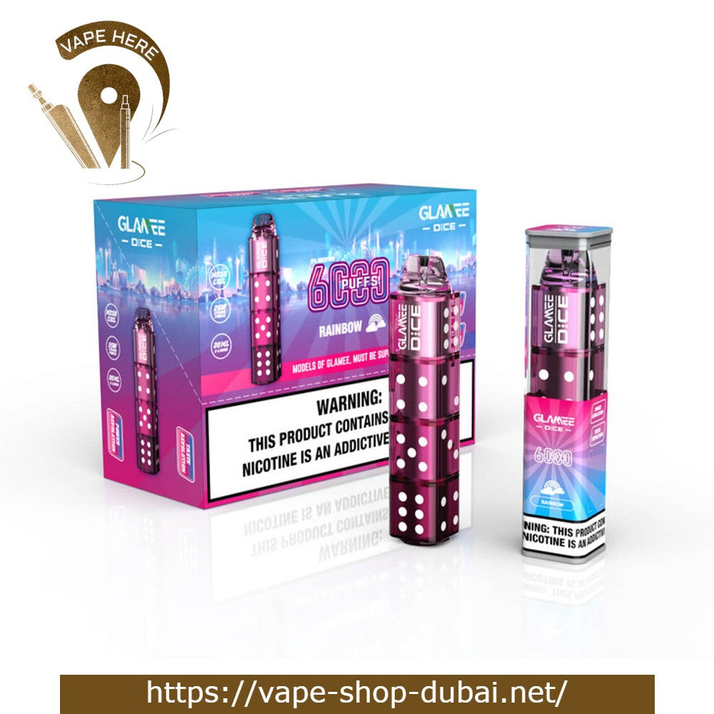 Glamee Dice Disposable Device (6000 Puffs) - 50mg