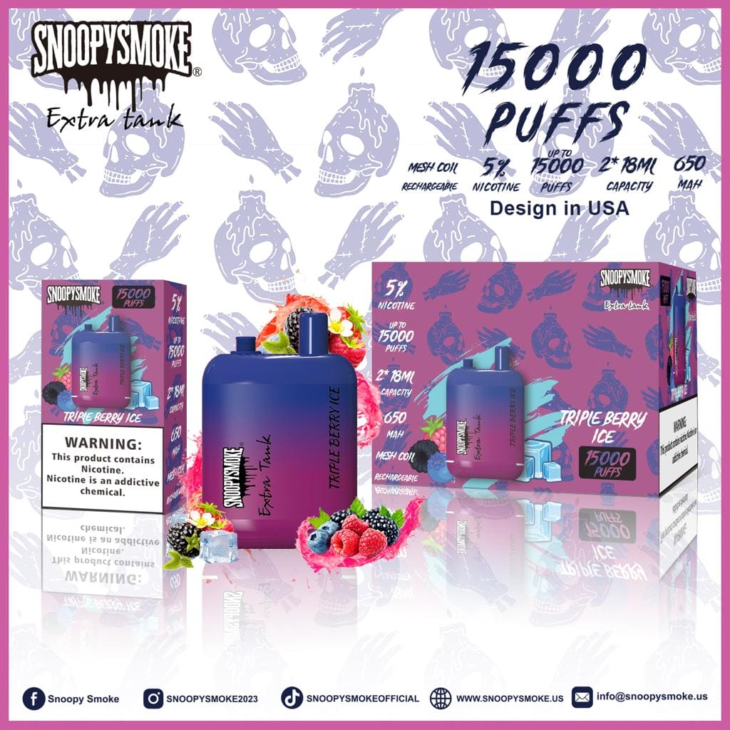 Snoopy Smoke Extra Tank Disposable Vape 15000 Puffs