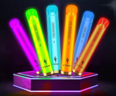E-TABOO RGB Light Glowing Disposable Vape 1000 Puffs 10ml