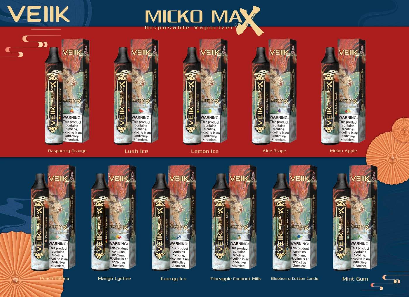 VEIIK MICKO MAX Disposable Vape 1500 Puffs