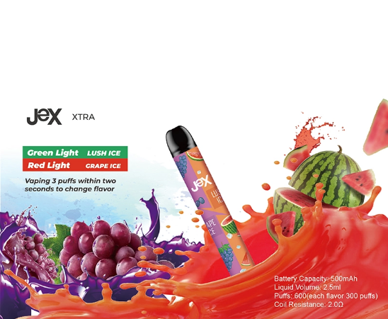JeX XTRA Disposable Vape 2.5ml e-liquid