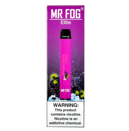Mr Fog Elite Disposable Vape 600 puffs 2mL 6% nicotine