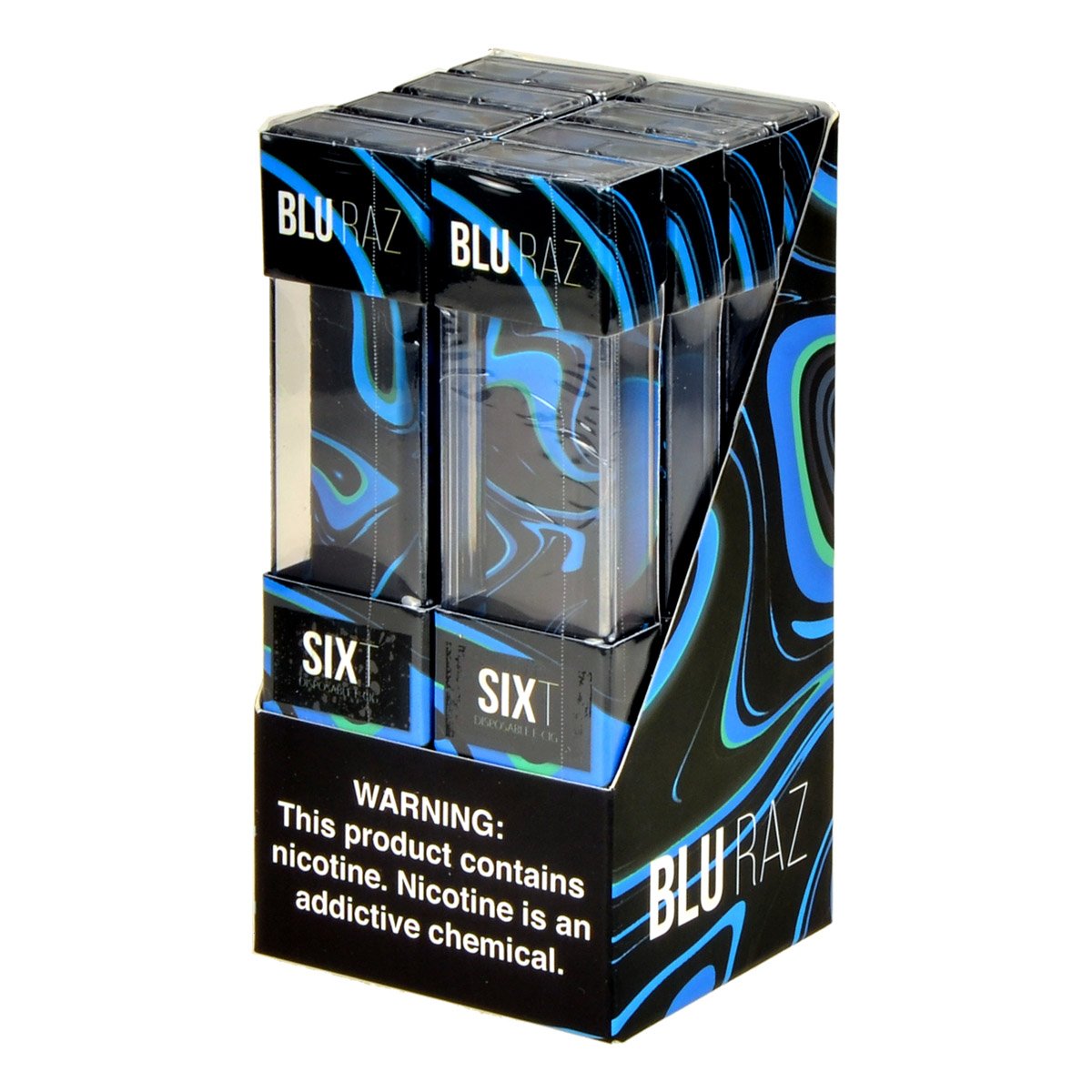 SixT Blue Raz Disposable Vape 300 Puffs