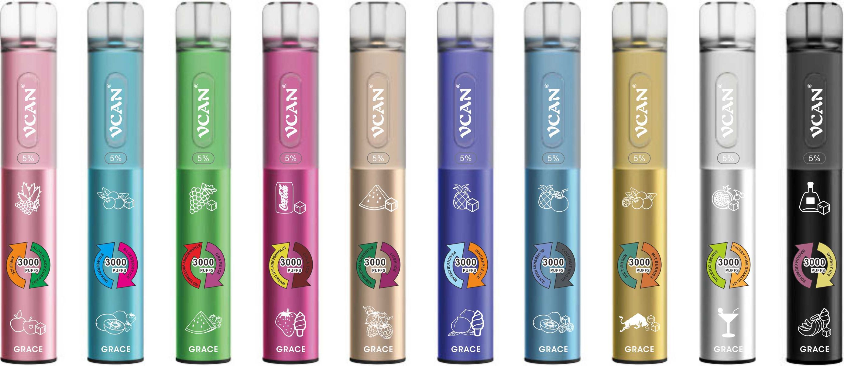 VCAN GRACE 3000Puffs  2 IN 1 Disposable