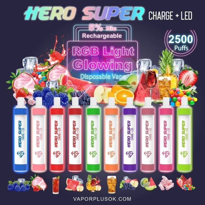 Hero Super Disposable Vape 2500 Puffs 7mL