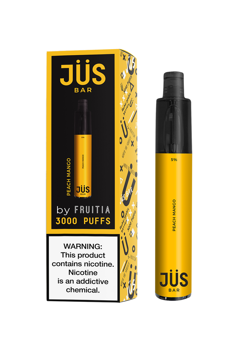 JUS Bar 3000 Puffs Disposable Vape by Fruitia 5mL