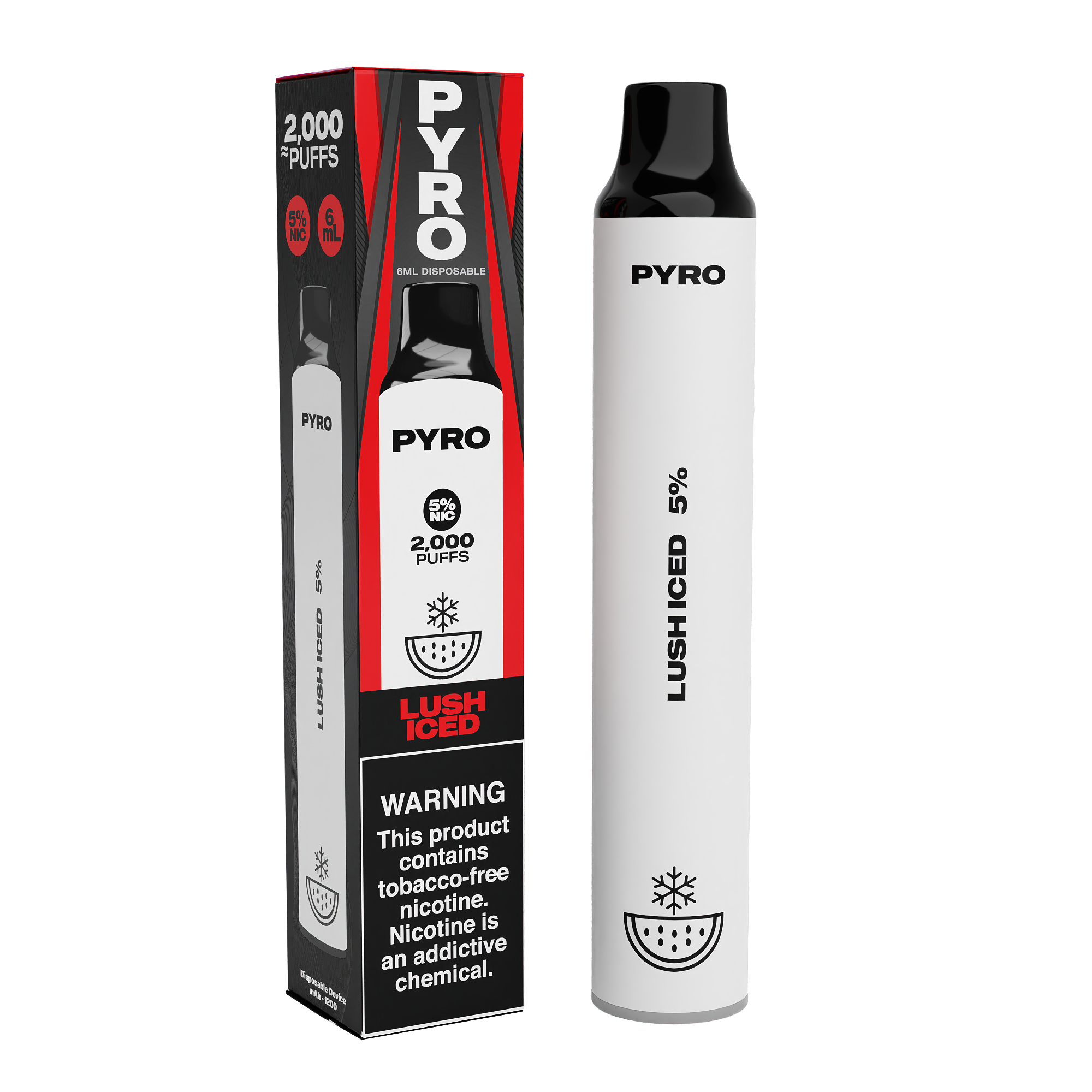 PYRO Disposable Vape 2000 Puffs 6mL 1200mAh