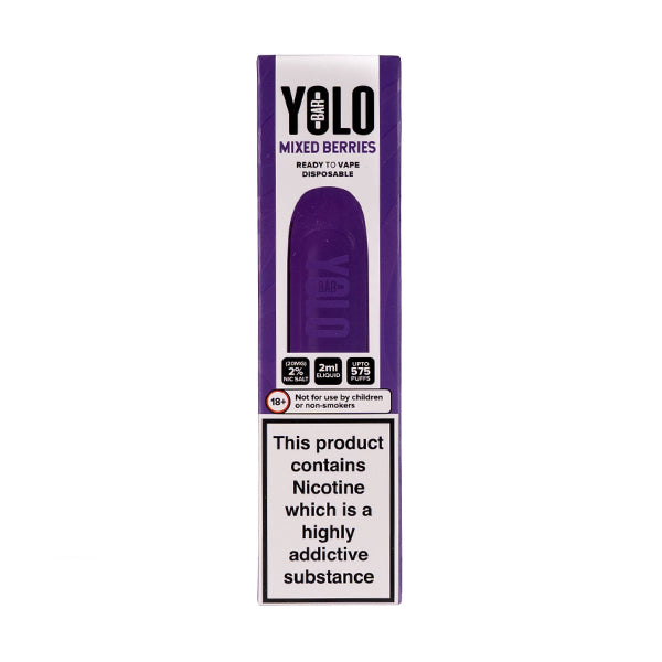 YOLO Bar Disposable Vape 575 Puffs 2ml