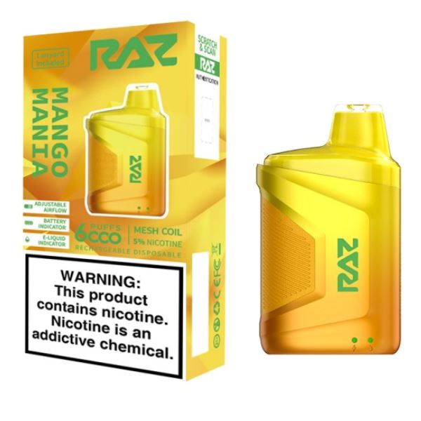 RAZ CA6000 Disposable Vape 6000 Puffs