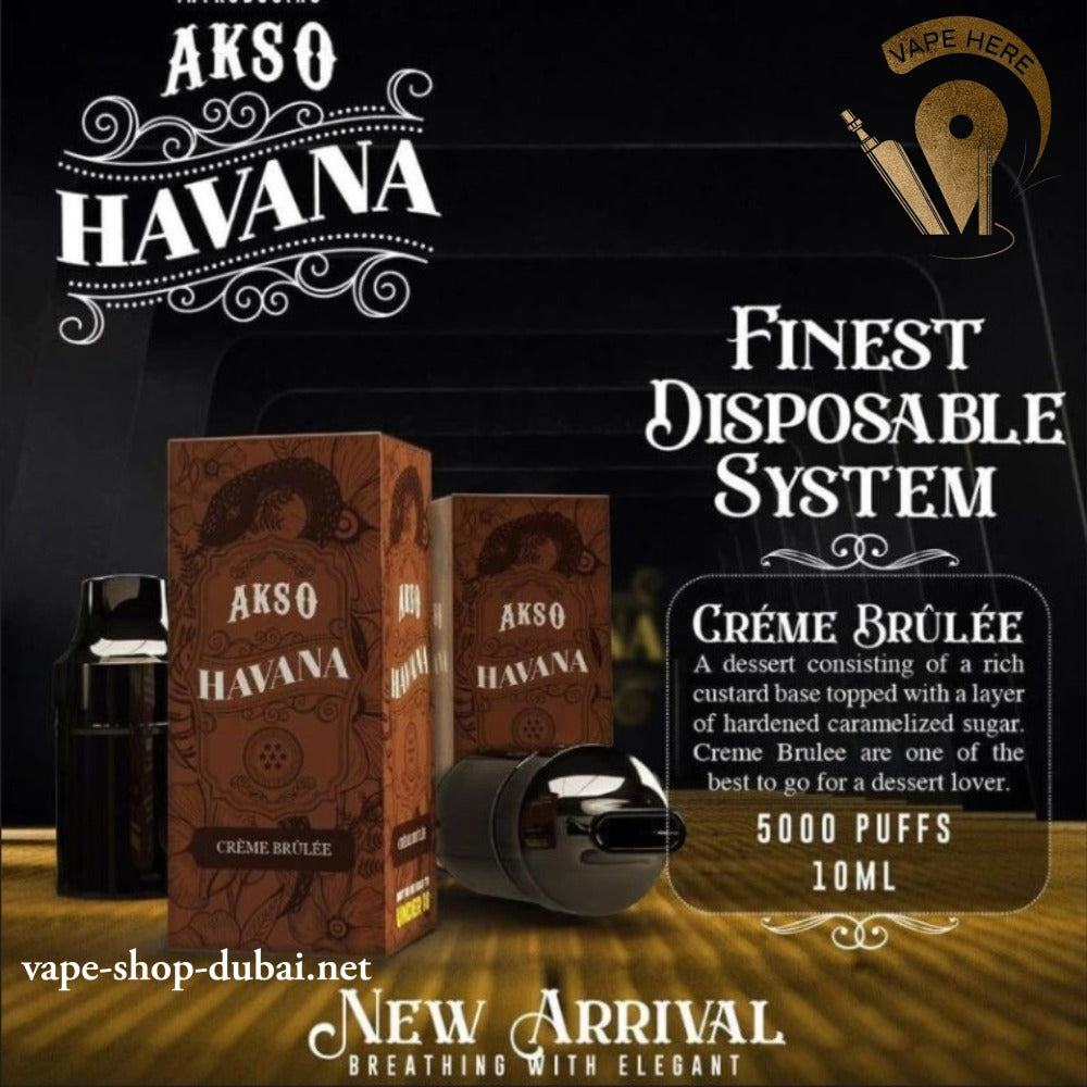 AKSO HAVANA DISPOSABLE VAPE 5000 PUFFS (Closed Pod System)