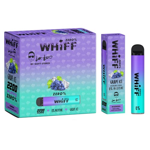 Whiff ZERO 0% Disposable Vape 2200 Puffs 7mL